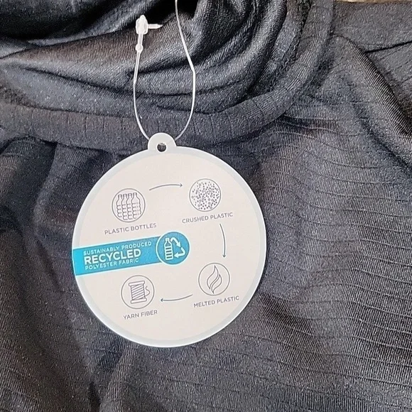 Nwt Mondetta Black Hooded Shirt Size Medium - Picture 8 of 8